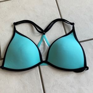 PINK turquoise swim suit top
